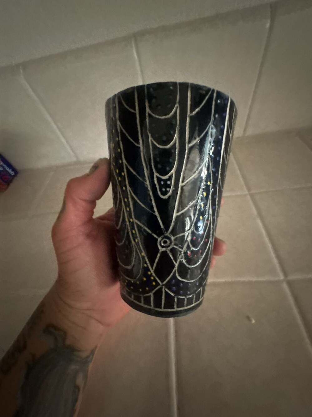Handmade Ceramic Tumbler Signed Paul